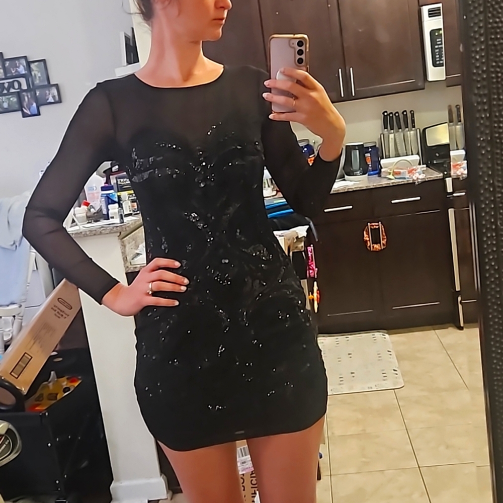 Black sparkly dress